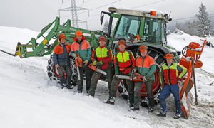 Winterdienst in Bamberg mit Schnee